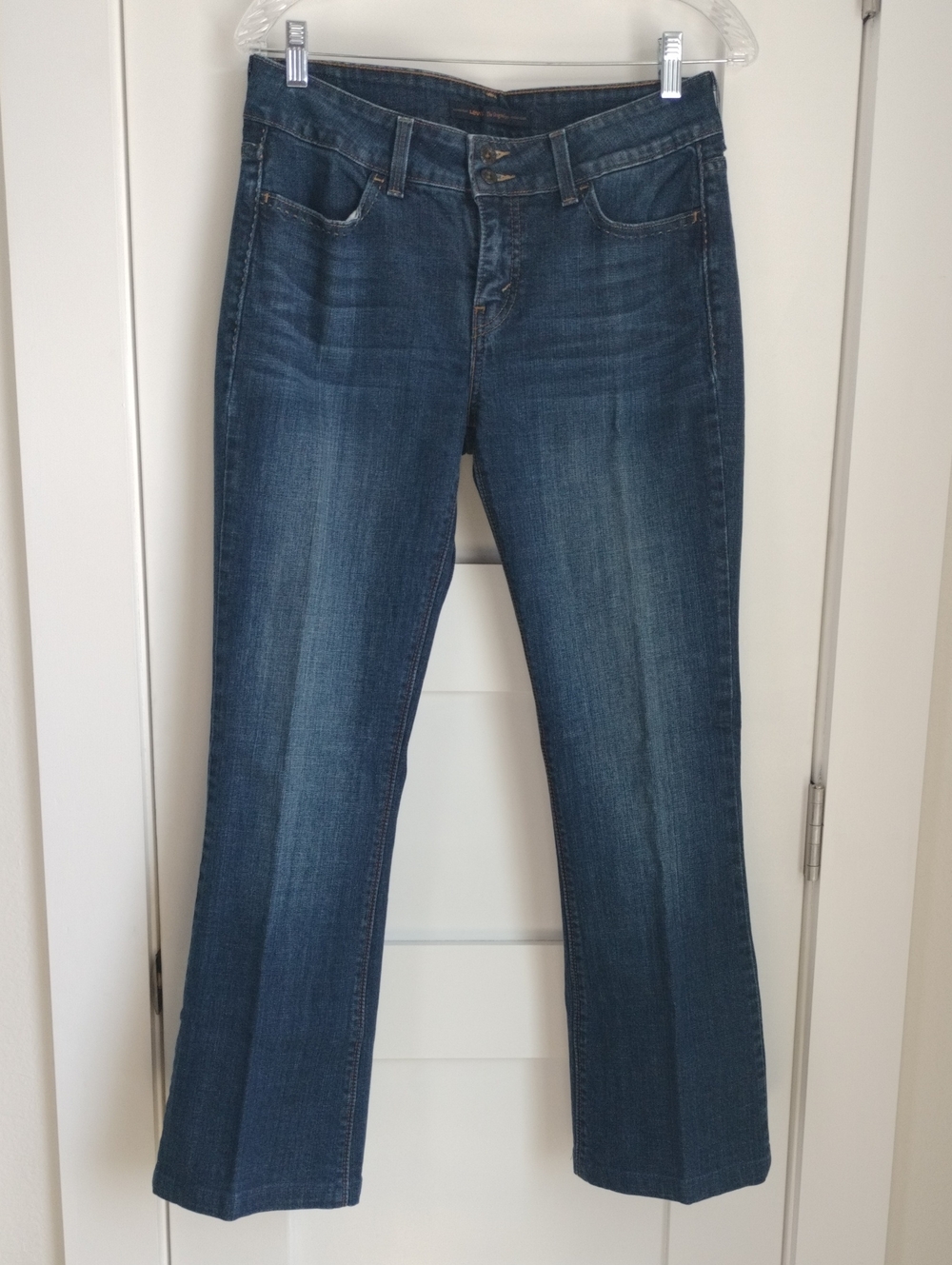 Levi's Women’s Mid-Rise Dark Blue Bootcut Jeans